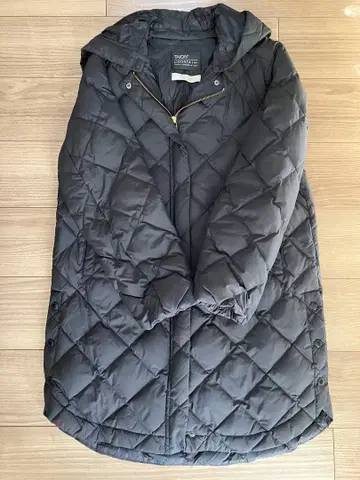 UNFILO TAION 2WAY 퀼팅 코트 블랙