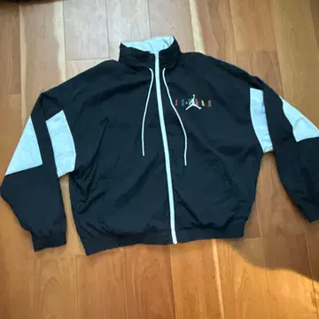 조던 나일론 자켓 블랙/화이트