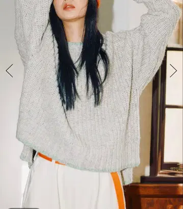 nikoand 컬러 트리밍 크루 풀오버 니코앤드