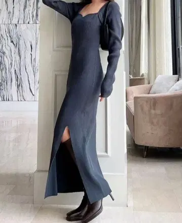 RESEXXY 하트넥 리브 원피스