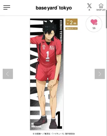 하이큐 쿠로오 테츠로 등신대 포스터