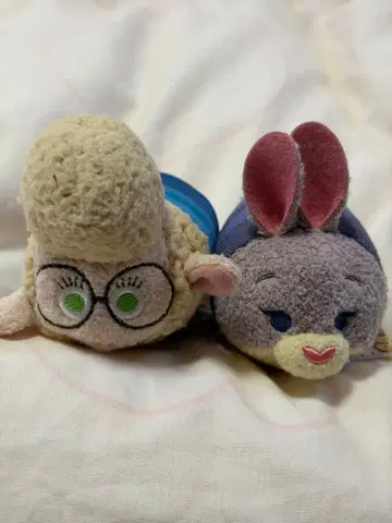 미사용 새상품 썸썸 쥬토피아 주디와 벨웨더 봉제 인형