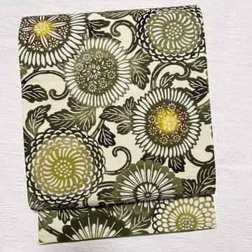 WAKKA 와카 베니가타 교토 후쿠로 오비 순수 실크