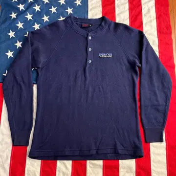 80s 빈티지 patagonia 빅택 헨리넥 맨투맨 M 네이비