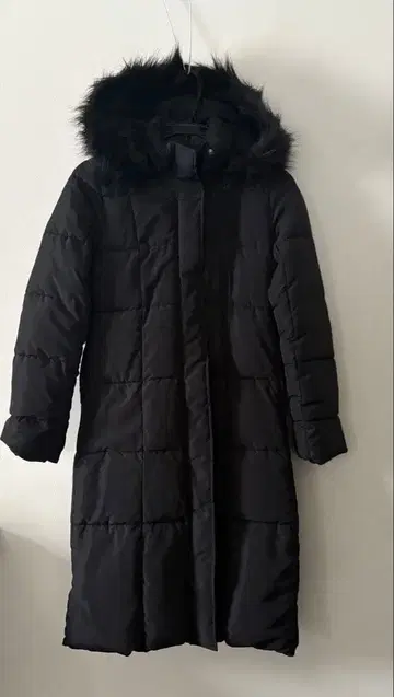 GRL 퍼 다운 코트 블랙 롱 코트 검은색 코트 그레일