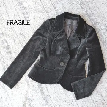 프라지르 벨로아 테일러드 자켓 블랙 36 FRAGILE 삼양상회