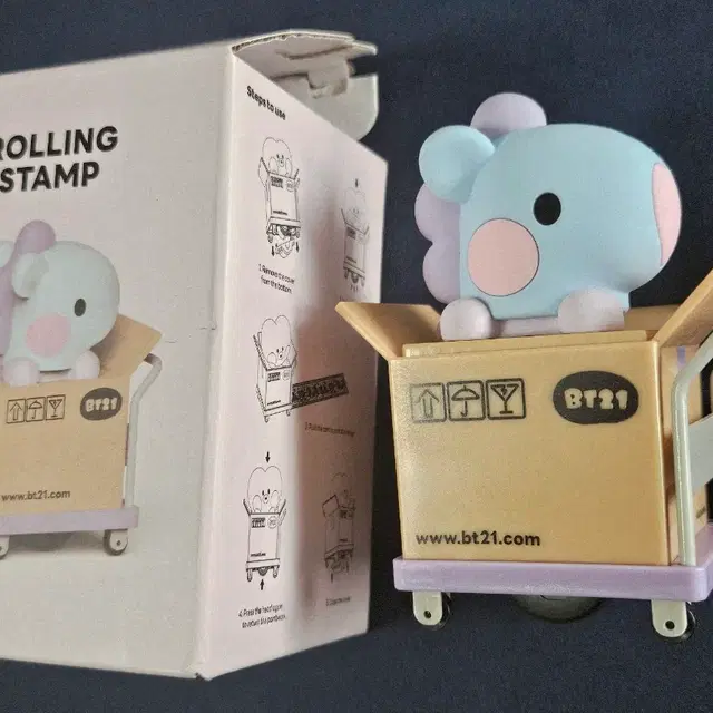 방탄 bts 제이홉 bt21 망이 롤링 스탬프 피규어