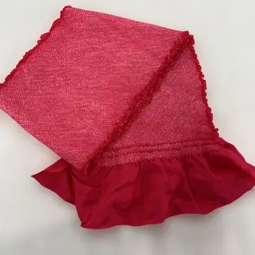 6705 진한 핑크 오비 장식 천 순수 실크 쥐어짜기 후리소데