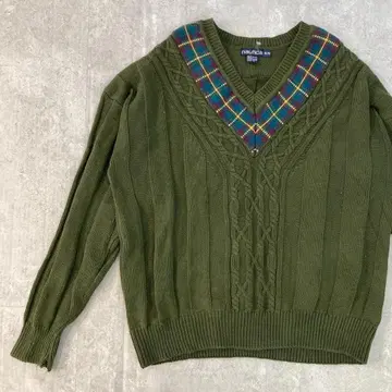 레어템 80~90년대 해외 구제 의류 노티카 리브 코튼 니트 [ XL ]