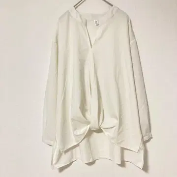 QGZ 빅 사이즈 긴팔 스키퍼 블라우스 심플 루즈핏