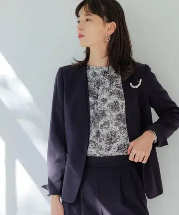 유나이티드 애로우즈 그린 라벨 릴랙싱 40 노카라 자켓