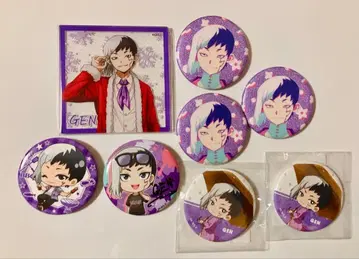 Dr.STONE 아사기리 겐 묶음 판매 캔뱃지 아크릴 코스터