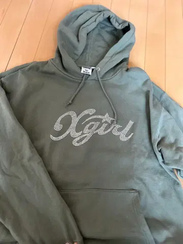 Xgirl 올리브 그린 후드티