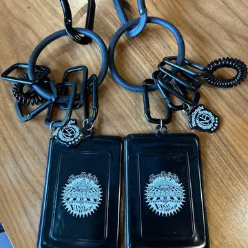 노벨 브라이트 블랙 패스 케이스 교통카드 지갑 키링