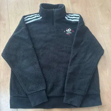 adidas 블랙 플리스 트레이닝복