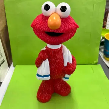 세서미 스트릿 엘모 피규어 비누 받침 소프트 비닐 아메토이