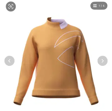 오렌지 컬러 여성용 골프 셔츠 L