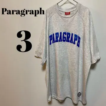 패러그래프 Paragraph 사이즈 3 백 박스 로고 반팔 티셔츠