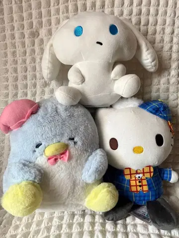 산리오 다니엘 턱시도샘 아이시나모롤 봉제 인형 3개