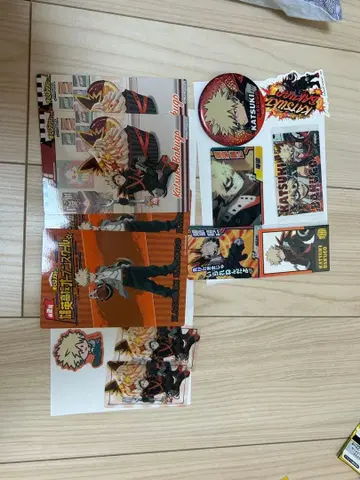 나의 히어로 아카데미아 바쿠고 카츠키 스티커 배지 세트