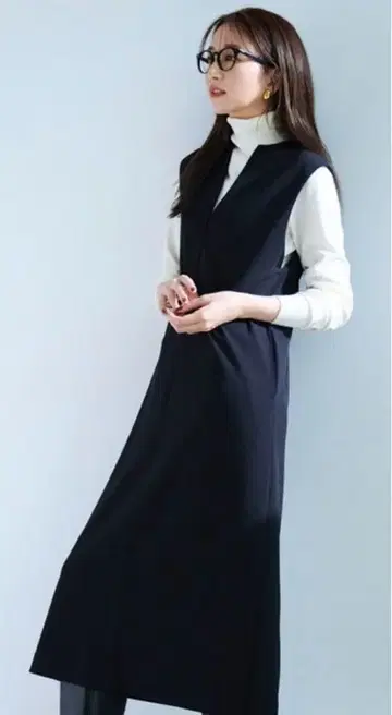 UNFILO 조젯 저지 키넥 잔스커트