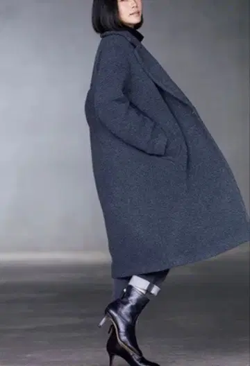 새상품급 23구 보아 저지 드롭 숄더 코트 테디 보아 코트 40