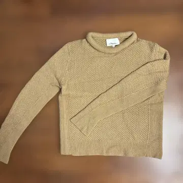 3.1Philiplim 베이지 터틀넥 니트