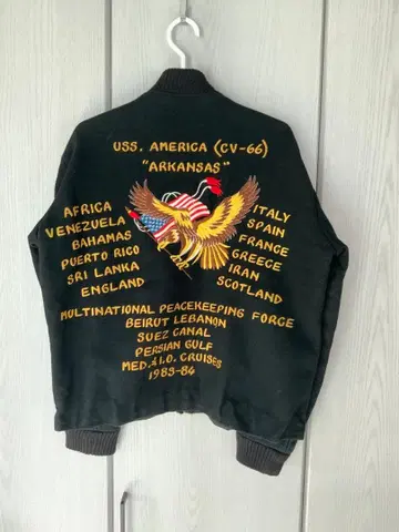 새상품급 빈티지 밀리터리 수베니어 자켓 투어 자켓 실물