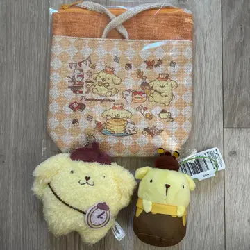 폼폼푸딩 사코슈 숄더백 마스코트 3점