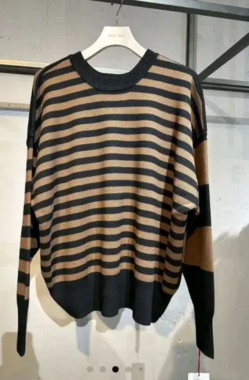 미사용 새상품 디니테코리에 멀티 보더 니트 seven fairy 셀렉