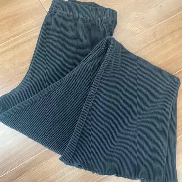 ENCIRCLE 플리츠 팬츠 블랙 Free