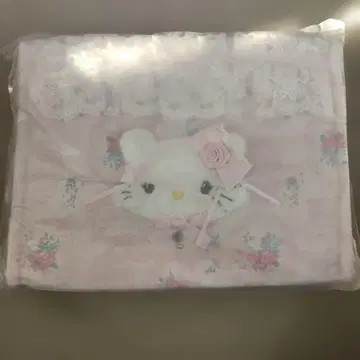 산리오 화이트 프릴 미 키티 2WAY 토트백