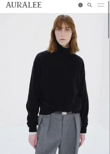 auralee BABY CASHMERE KNIT TURTLE 오라리