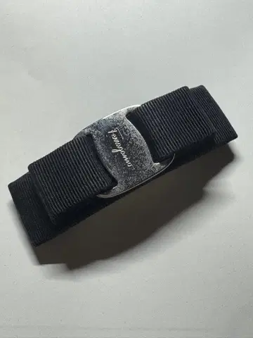 페라가모 블랙 페라가모 머리핀 실버