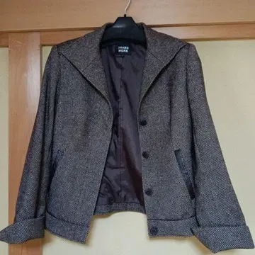 TRANSWORK 테일러드 자켓 브라운 계열