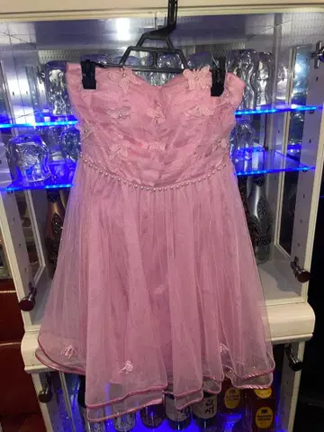 Dazzy 핑크 플레어 드레스