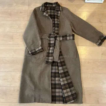 브라운 롱 코트