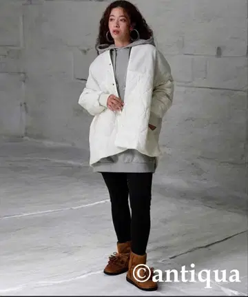 안티카 도킹 코트 숏코트 퀼팅