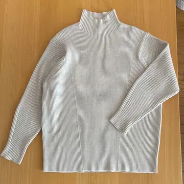 ballsey 울 폴리에스테르 스트레치 리브 하이넥 풀오버