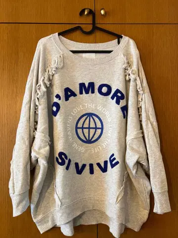 GENE HEAVENS 프린지 오프숄더 트레이닝복 로즈버드