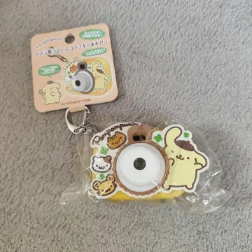 산리오 카메라형 라이트 스코프 키링 폼폼푸딩 3