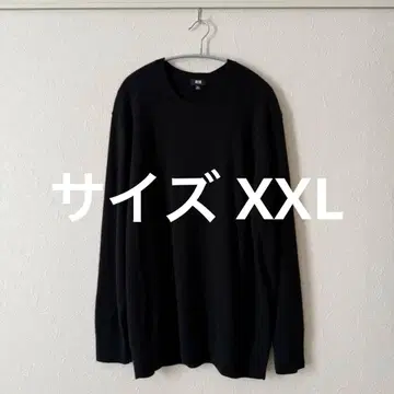 UNIQLO 캐시미어 크루넥 스웨터 XXL 블랙