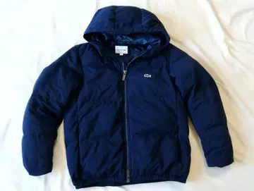 Lacoste 라코스테 피케 다운 자켓 S 네이비 후드 로고