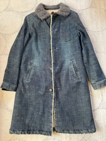 데님앤던가리 데님 롱 코트 보아 안쪽 성인 사이즈