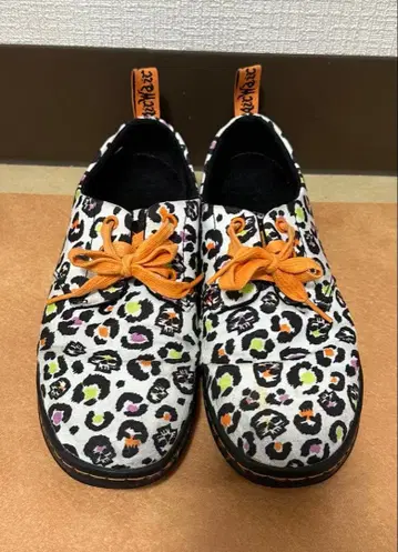 닥터마틴 레오파드 무늬 해골 스니커즈