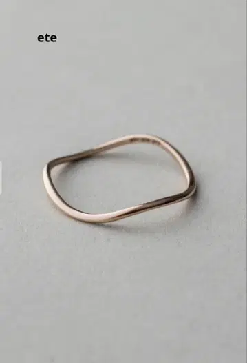 ete K10 레이어드 웨이브 반지 1호