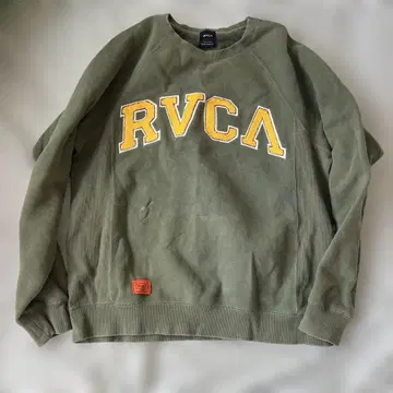 RVCA 올리브 크루넥 트레이닝복 카키 루카 후드티 그린