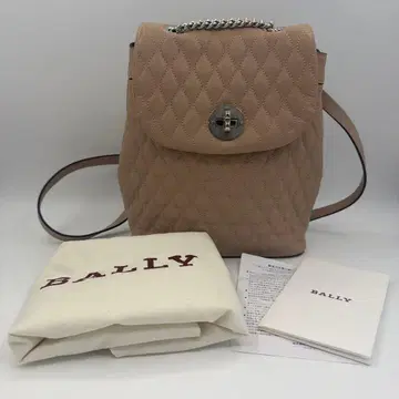 BALLY 퀼팅 가죽 백팩 여성용 핑크