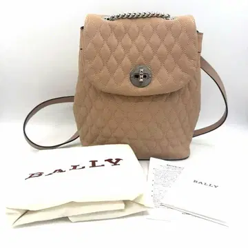 BALLY 퀼팅 가죽 백팩 여성용 핑크