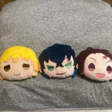 귀멸의 칼날 봉제 인형 마스코트 낚시릴 패스 케이스 세트